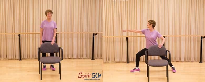 Warrier Two Benefits of the exercise: Strengthens the legs and stretches the hips Tips: