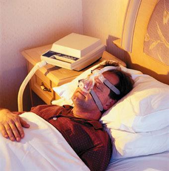 Sleep Apnea (physical) person has trouble breathing while asleep/flow of air to