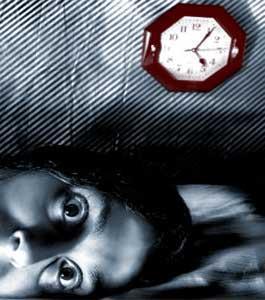 Insomnia (mental) failure to obtain enough sleep at night in