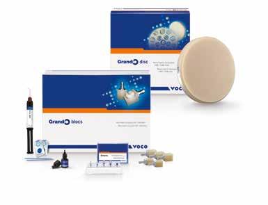 Grandio blocs / NANO-CERAMIC HYBRID CAD/CAM MATERIAL Indications Crowns, inlays, onlays, veneers Implant supported crowns Presentation REF 6 Kit 2 No. 12 (A2 LT, A2 HT), 3 No.