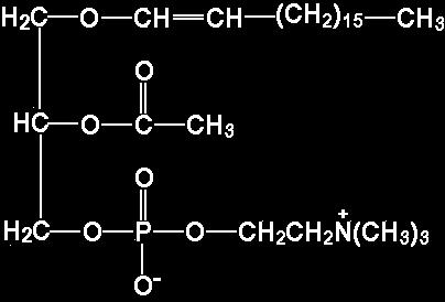 the C-2 position of glycerol is esterified with an acetyl group instead of