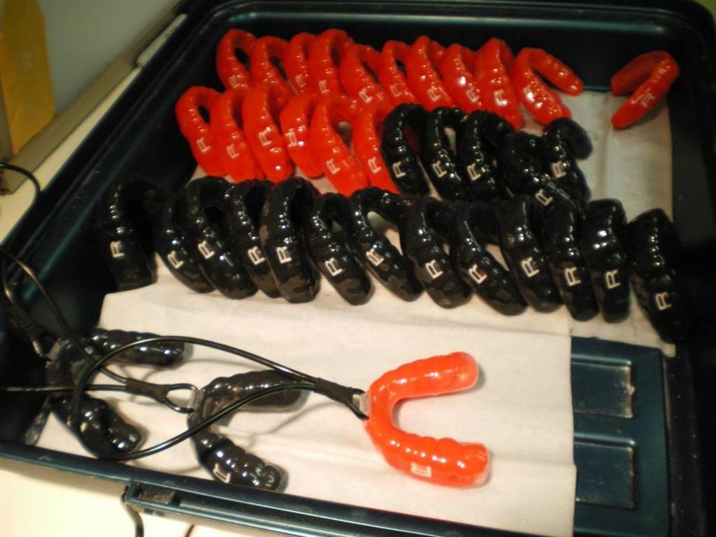 131 Mouthguards made for Rutgers University