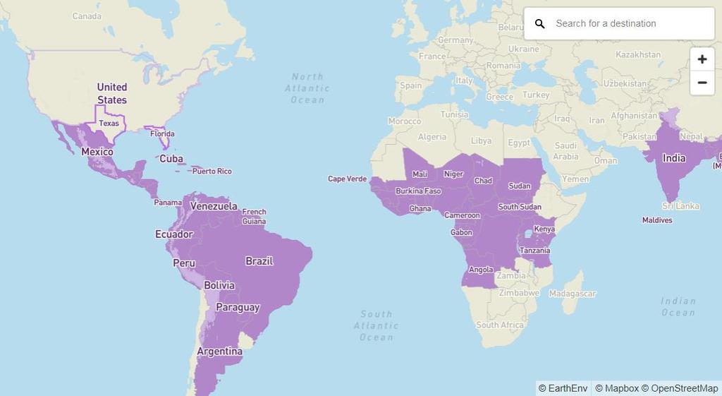 Source: https://wwwnc.cdc.gov/travel/page/world-map-areas-with-zika http://www.cdc.gov/zika/geo/active-countries.