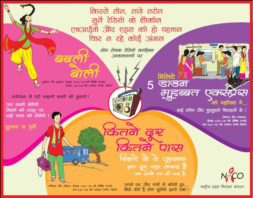Long Format Radio Programs Radio Programs with on-ground mobilization for ten Hindi belt states done during 2009-10 Babli Boli (rural women), Kitne Door Kitne Paas