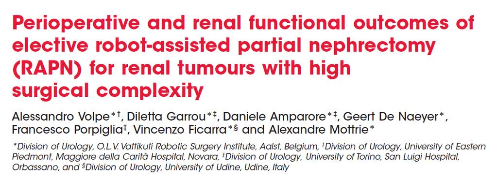 RAPN for large renal tumors 44