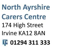 00pm If you require an appointment out with normal office hours, then please telephone the Carers Centre on 01294 311333 in order to arrange this.