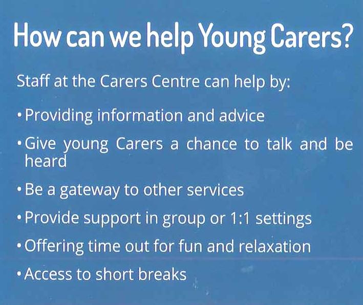 not aware of our service. After many years of working within the Young Carers Service, we were very sorry to say goodbye to Sheila.