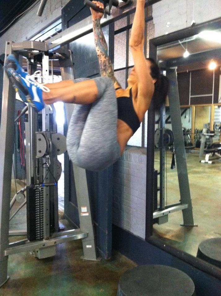 This is a good way to work up to straight leg raises.