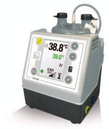Because of the active valve control of expiration, the device can rely on high-speed control algorithms, which prevents the risk of rebreathing CO 2.