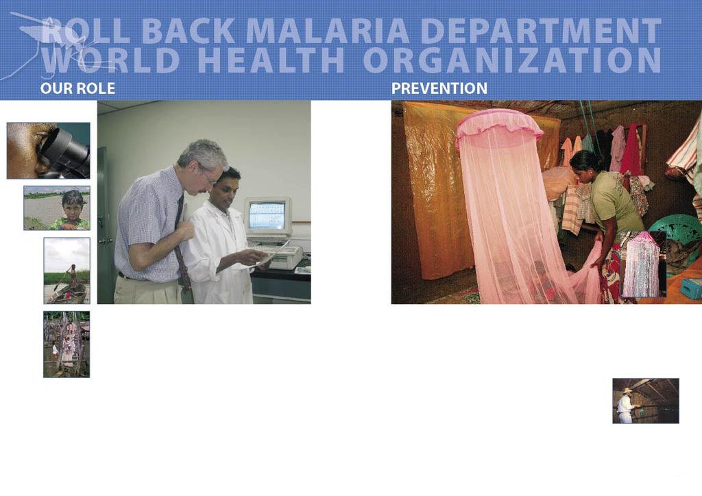 The WHO Roll Back Malaria Department (RBM) brings together experts on malaria prevention and control from all over the globe.