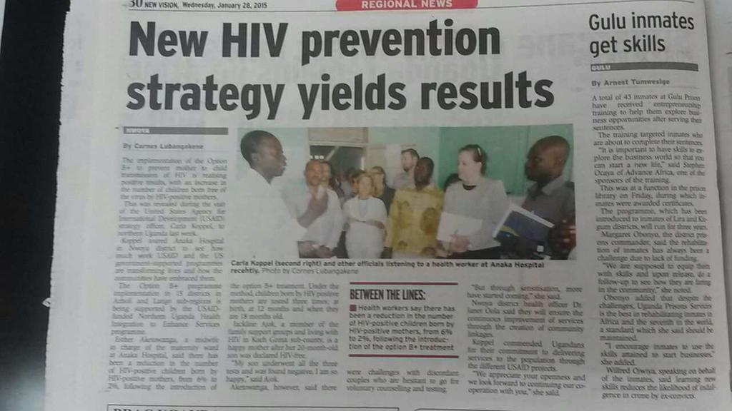 HIV positive mothers from 6% to