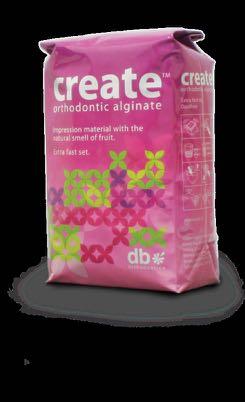 52 Create Orthodontic Alginate has been specifically formulated for orthodontic use.