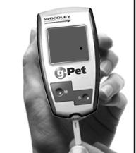 1 2 3 4 16 Reminder: Make sure that the code number on the display matches the code number located on the g-pet Test Strip