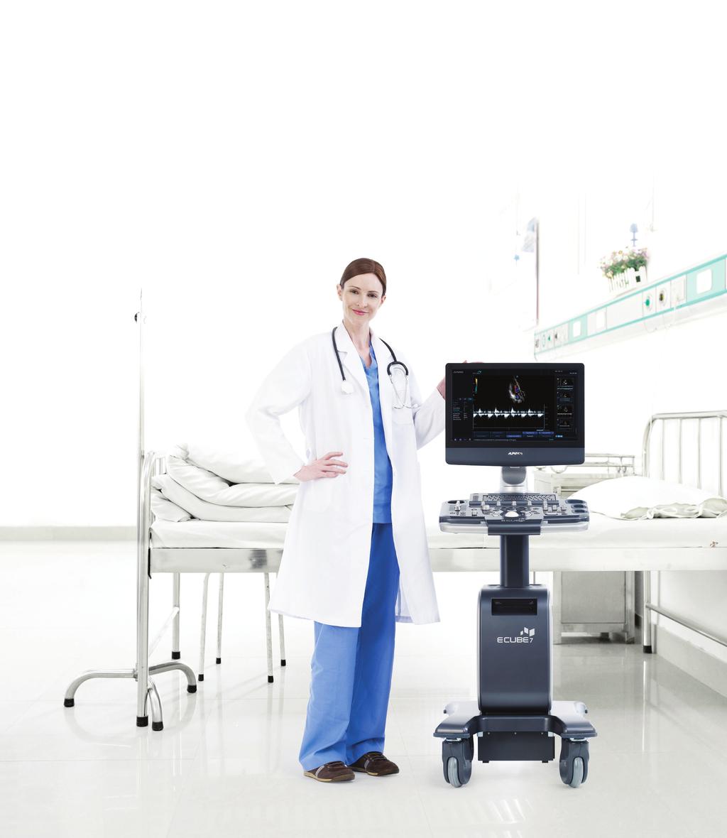 S l i m & P o w e r f u l The E-CUBE 7 delivers compact and powerful image performance for a fast and confident clinical decision, a smart-software package for multiple applications, and design