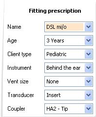 Callisto Additional Information Page 153 DSL m[i/o] options Name: Select DSL m[i/o]. Note that it is version implemented is DSL mi/o v5.0a. Age: Age: Select the age of your client.
