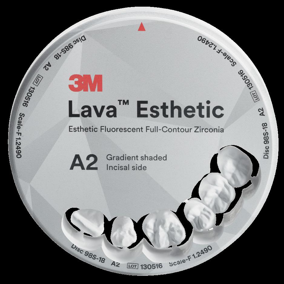High translucency, optimized for full-contour anterior and posterior restorations.
