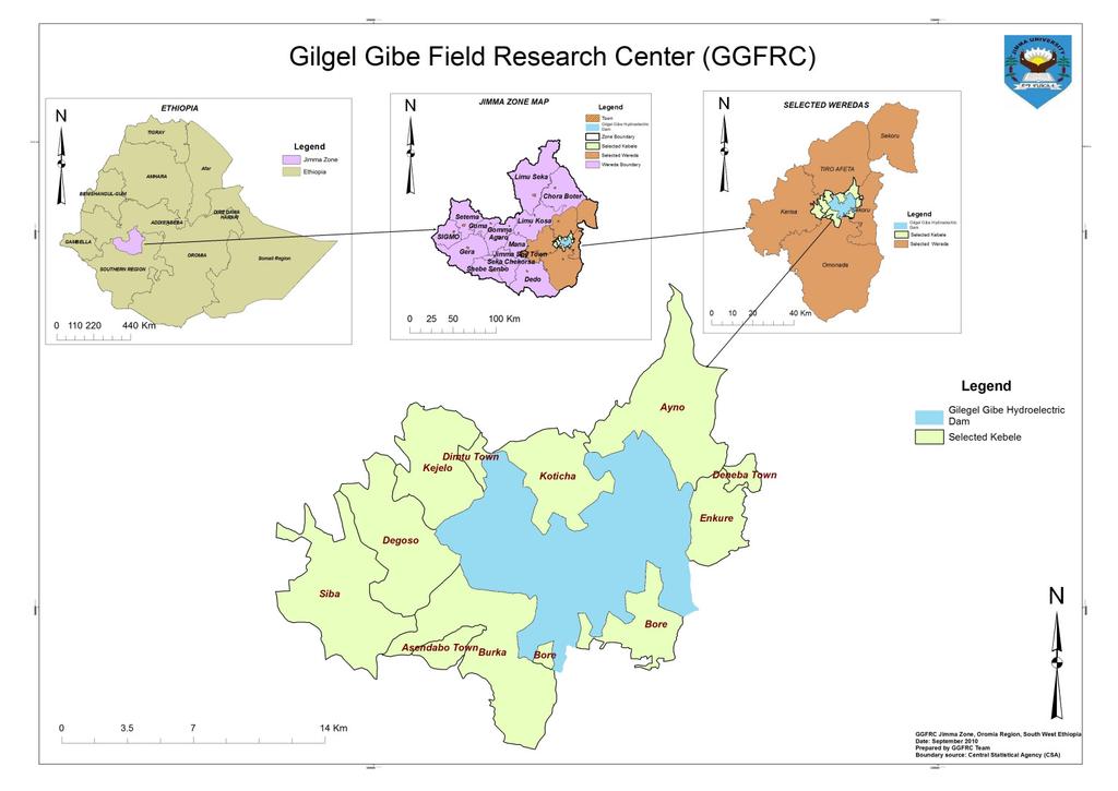 Brief Introduction Gilgel Gibe Field Research Center Health and Demographic Surveillance System is located surrounding the Gilgel Gibe Hydroelectric dam, within four districts of Jimma Zone, Oromia