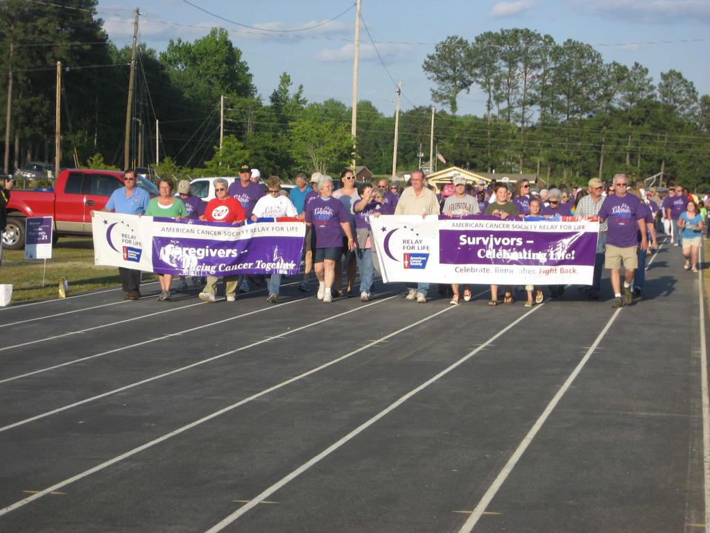The American Cancer Society 2012 Relay For Life of Lamar County April 20-21, 2012.