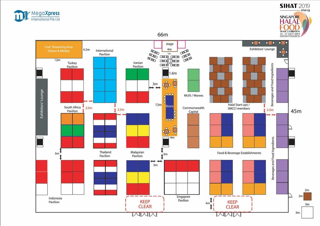 SIHAT 2019 EVENT LAYOUT The Exhibition floor plan has been designed to maximise exposure and visibility for all Exhibitors.