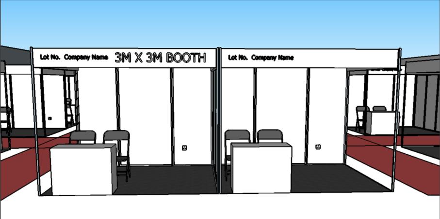 PACKAGE PROPOSALS OUR BOOTH RATES 3m x 3m (9sqm) Shell Scheme Booth System One-Side Open SGD $4,590.00 Two-Side Open SGD $4,725.