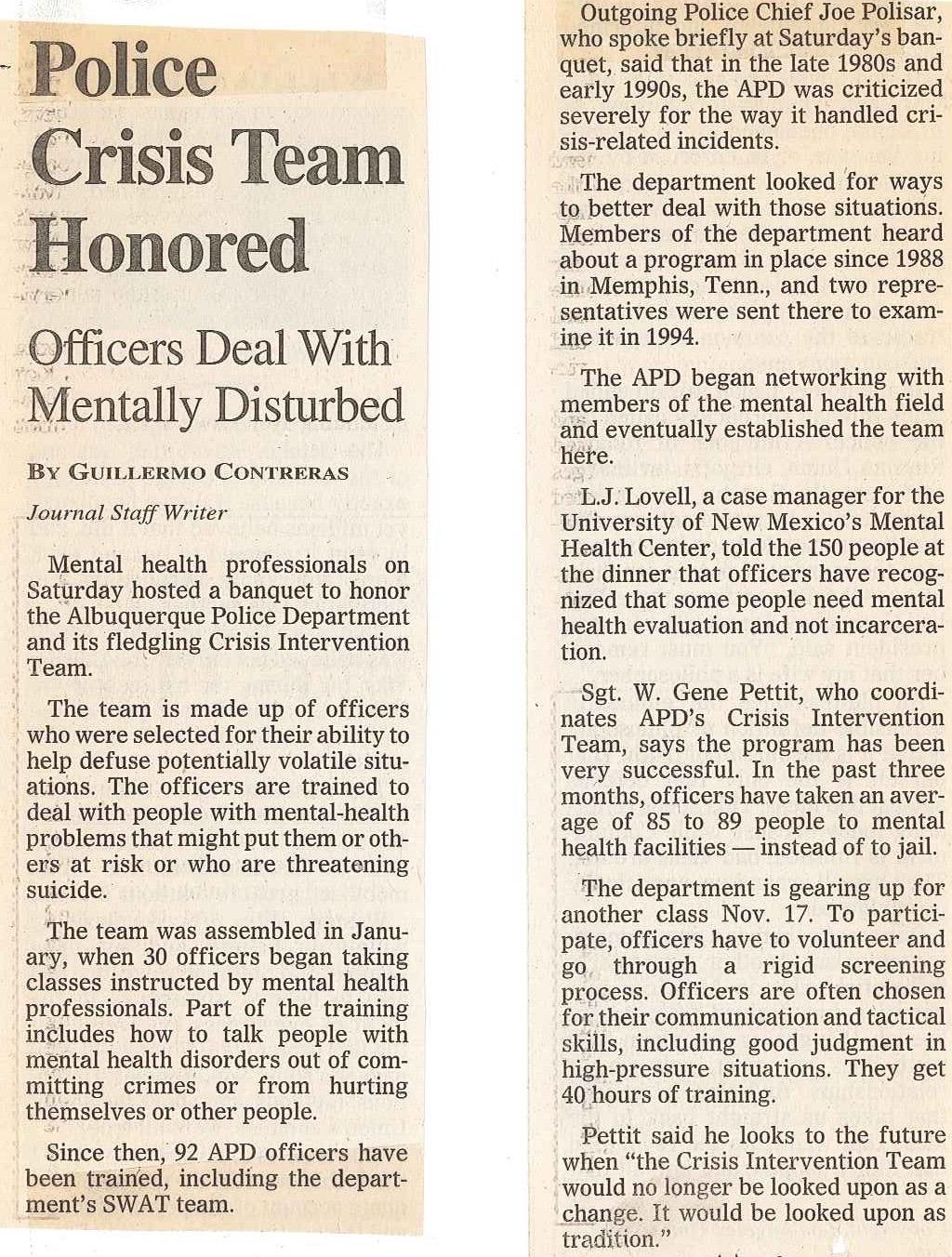 History in APD Contreras, G. (1997, November 9).