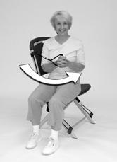 Oblique Strengthening Goal: To improve trunk strength. 1. Sit on side of chair as shown. 2. Grasp upper cable handle and hold in front of sternum with both hands (Fig. A). 3.