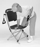 Begin exercise by bending over and supporting yourself with one hand and one knee on the chair seat. 2. Grasp the lower cable with your arm reaching down straight. () 3.