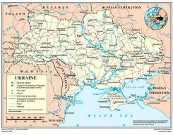 UKRAINE Territory: Borders: 603,628 sq.