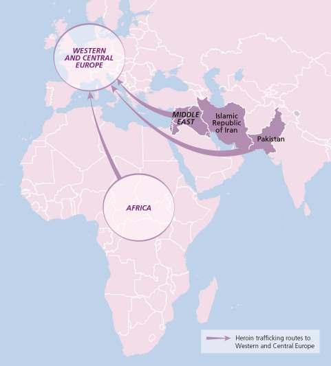 In order to understand the impact of the Customs Union on opiate trafficking, it is essential to monitor heroin flows to Western and Central Asia via the Northern Route regularly.