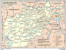 2. FACT SHEETS WEST AND CENTRAL ASIA AFGHANISTAN (ISLAMIC REPUBLIC OF) Borders: China: 96 km, Tajikistan: 1,360.7 km, Uzbekistan: 145.3 km, Turkmenistan: 874 km, I.R. of Iran: 925 km, Kashmir: 102 km, Pakistan: 2,310 km 38 Area and administrative divisions Provinces Districts Density (sq.