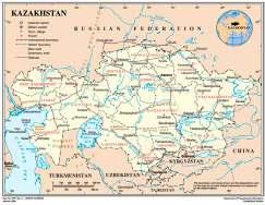 KAZAKHSTAN (REPUBLIC OF) Territory: Borders: 2,724,900 sq. km.