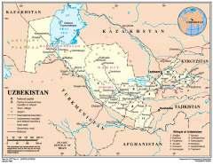 UZBEKISTAN (REPUBLIC OF) Territory: Borders: 447,400 sq. km.