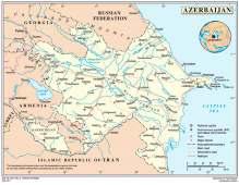 AZERBAIJAN (REPUBLIC OF) Territory: 86,600 sq. km. State borders: in the south I.R. of Iran and Turkey, in the north Russian Federation, in the north west Georgia, in the west Armenia Population