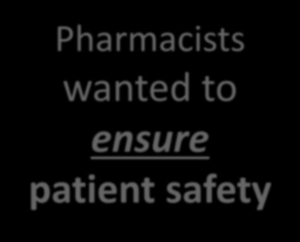 Pharmacists wanted to