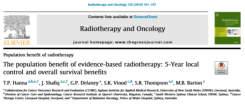 34% curative 14% palliative Radiation type LC benefit @ 5y OS benefit @ 5y RT 10 %