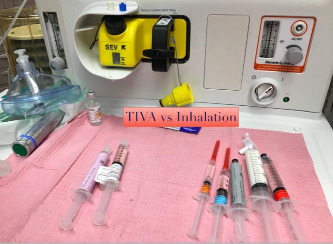 A. Total intravenous anesthesia has found to be more beneficial in outcome studies than using inhalation agents.