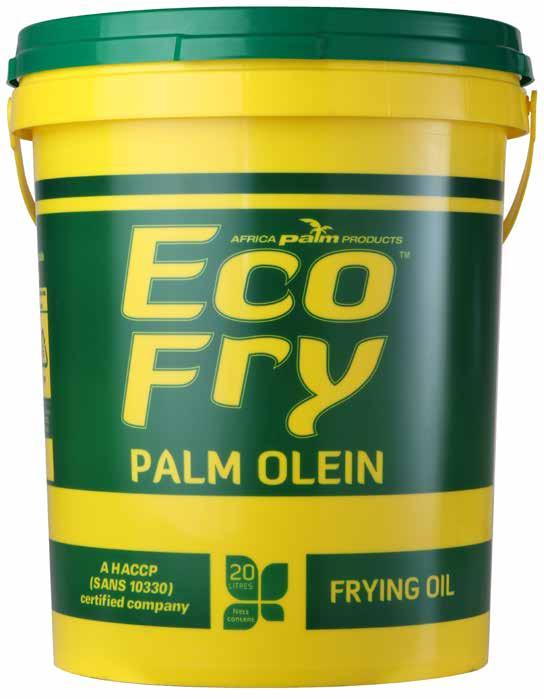 The ideal long-lasting frying oil Description: Liquid oil produced by physical fractionation of refined, bleached and deodorized non-hydrogenated Palm Oil applications in the food industry palm 100
