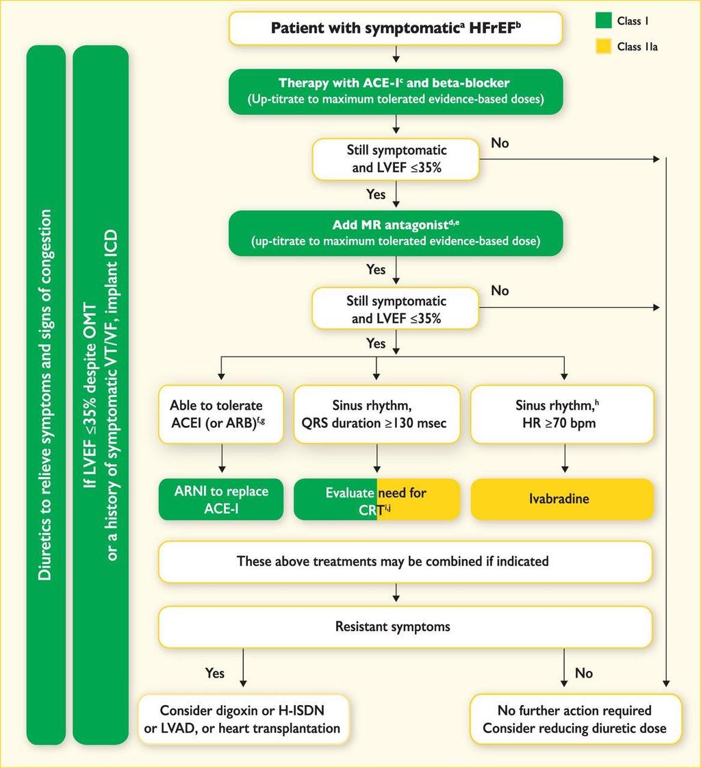 New therapeutic algorithm for symptomatic heart failure with reduced