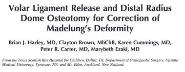 Dome Osteotomy Dome Osteotomy A dome shaped osteotomy is created in the distal radius, concave