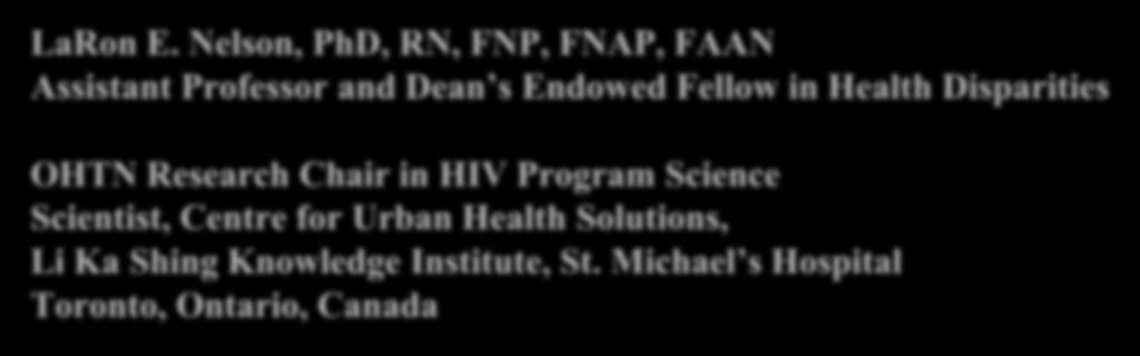 HIV Program Science Scientist, Centre for Urban Health