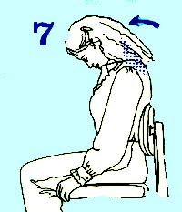 From a stable, aligned position turn your chin toward your left shoulder to create a stretch on the right