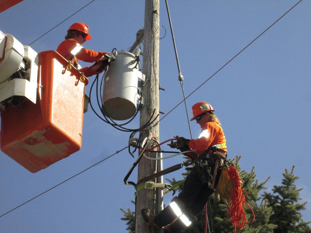 Hydro One customers across the Simcoe area are without power, but this is just another winter storm for Regional Line Maintainer Corry Ruch.