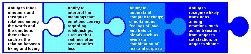 2.3.3 Understanding emotions The third branch of the ability model of emotional intelligence comprises Understanding emotions (Mayer & Salovey, 1997). Figure 2.