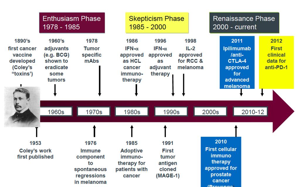 History of Cancer Immunotherapy 2011