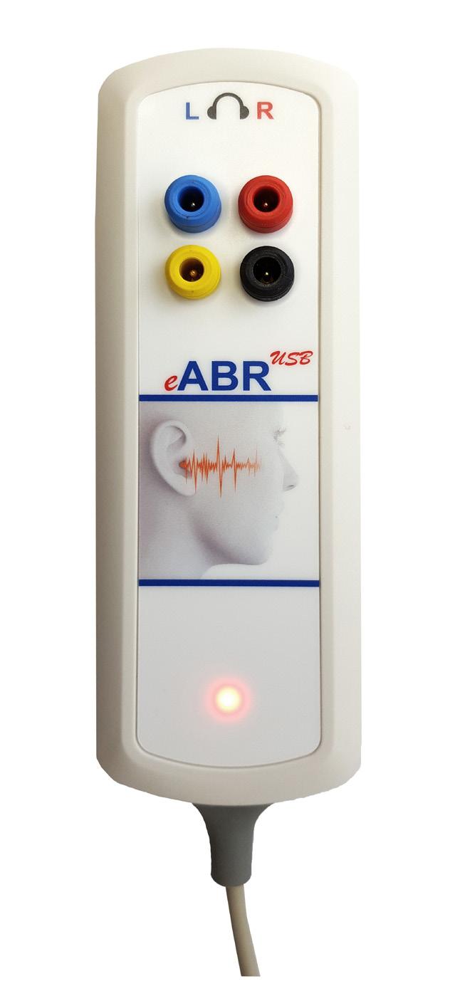 eabr USB 2 channel modul for measuring not only acoustic evoked potentials The eabr USB small like a remote control- is the mobile full routine device for acoustic evoked potentials.