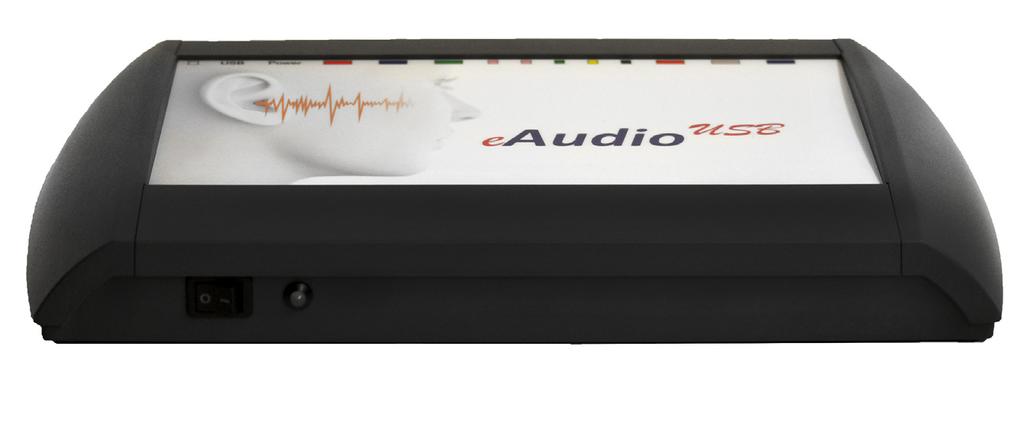 Based on state of the art electronics the eaudio USB creates new standards in 2 channel audiometry.