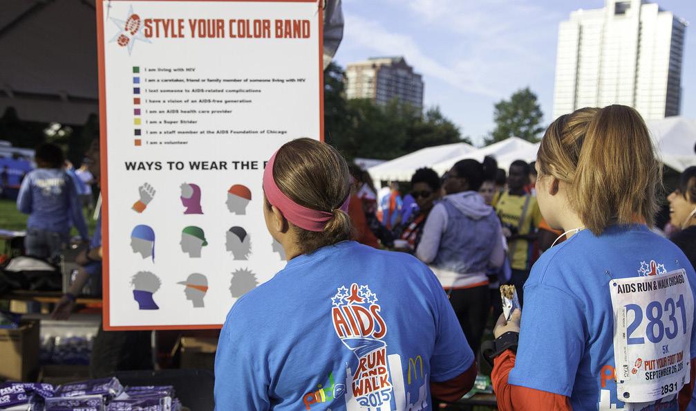 We seek AIDS Run & Walk Chicago-branded swag for 4-6 divisions. Prizes should increase in value or perceived value for higher-level fundraisers.
