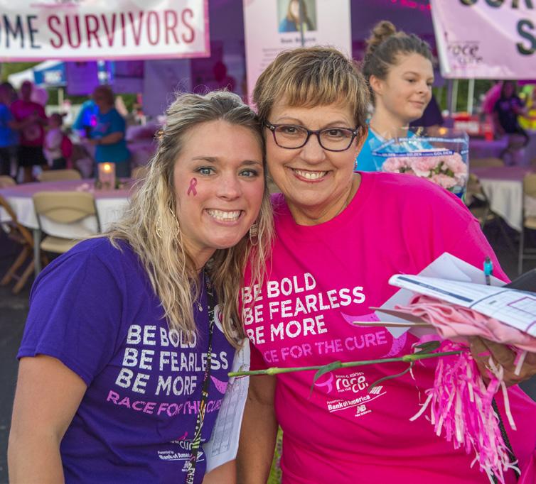 Registration packet includes: Susan G. Komen Northwest Ohio Race T-shirt, Race Day program, and Race bib. Survivors will receive a pink survivor shirt.