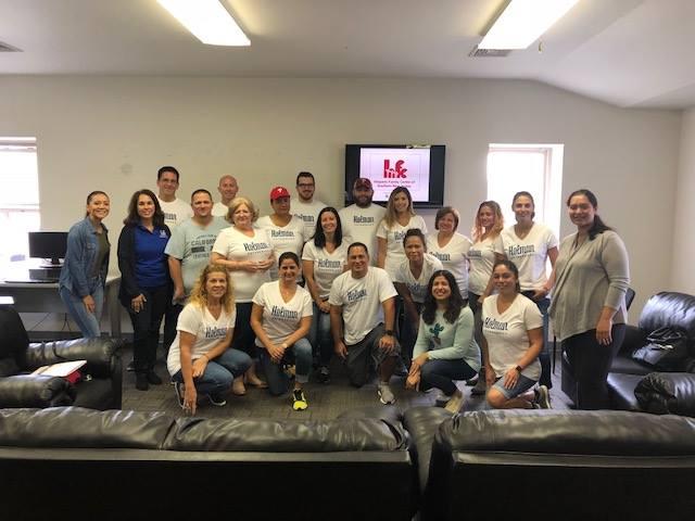 A special thank you to Holman Automotive for volunteering at the HFC. A total of 15 Volunteers assisted with cleaning, organizing, and painting the Evergreen Family Success Center.