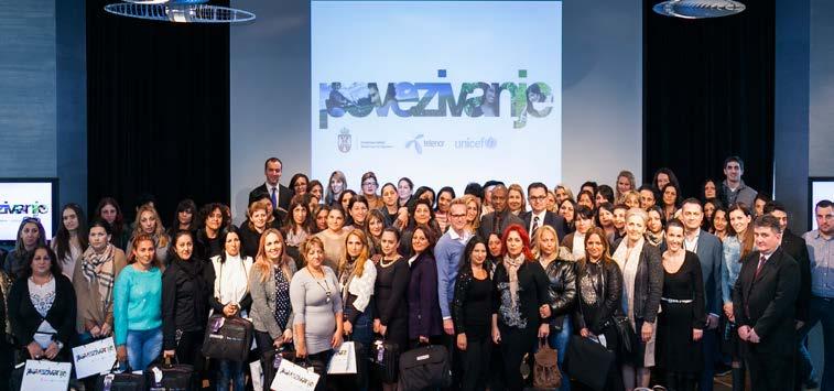 Povezivanje: More efficiant work of Roma health mediators Last year we continued our partnership with the Ministry of Health of the Republic of Serbia and UNICEF in Serbia, with the aim to improve